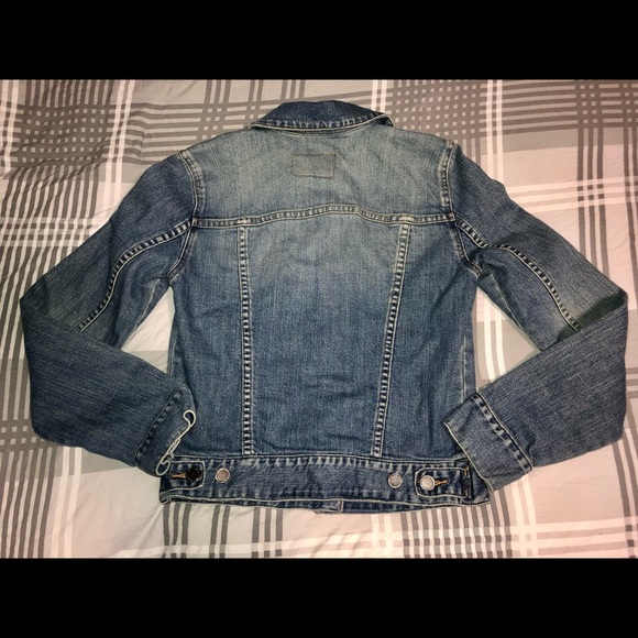 Calvin Klein Jean jacket Sz S cropped med wash - Picture 10 of 15